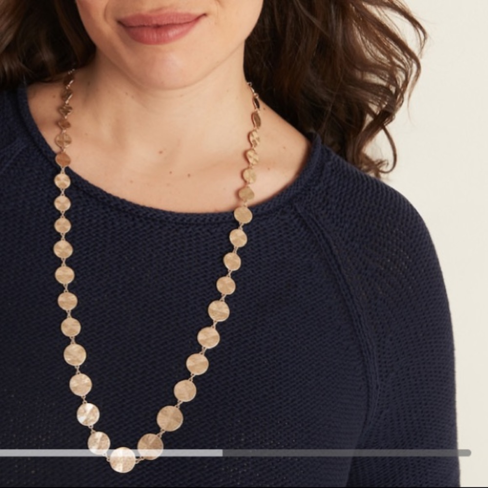 Old Navy gold coin necklace
